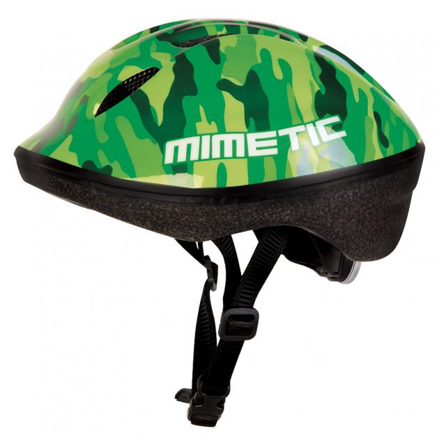 Medium Kids Bicycle Helmet with Back Light (Mimetic Green) Bellelli
